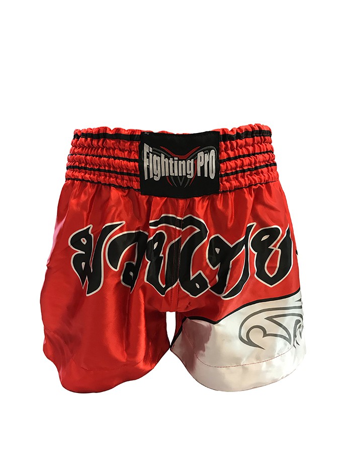 Short boxe Thaï Rouge / Blanc